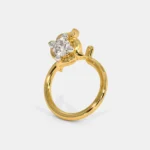 0.1 Carat Round White Diamond Solitaire Nose Pin – Radiant Gurleen