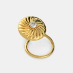 0.1 Carat Round White Diamond Solitaire Nose Pin – The Delicate Flora