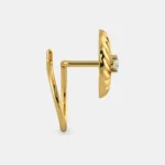 0.1 Carat Round White Diamond Solitaire Nose Pin – The Delicate Flora