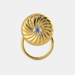 0.1 Carat Round White Diamond Solitaire Nose Pin – The Delicate Flora