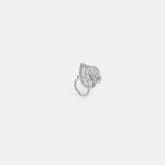 0.1 Carat Round White Diamond Solitaire Nose Pin – The Leafy Betel
