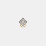 Bastien Shine 0.1 ct Round White Diamond Solitaire Nose Pin