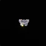 Butterfly - White - Moissanite Stone Butterfly - White - Moissanite Stone – View 1