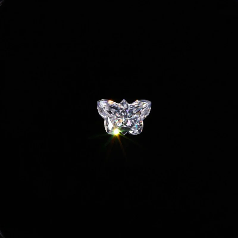 Butterfly - White - Moissanite Stone – View 1