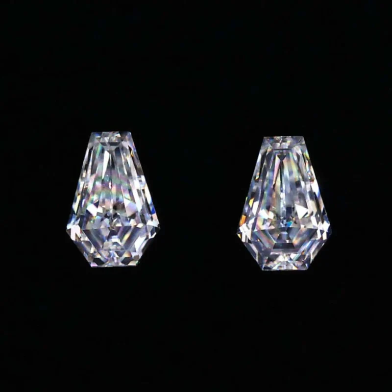 Coffin - White - Moissanite Stone – View 1