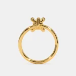 Delphinium Glow 0.1 Carat Round White Diamond Solitaire Nose Pin