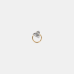 Enchant Kookie 0.1 ct Round White Floating Diamond Nose Pin
