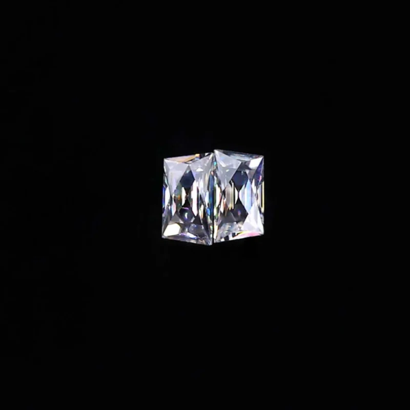 French - White - Moissanite Stone – View 1