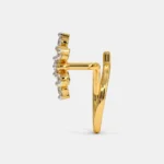 Grahi Luxe 0.1 Carat Round White Diamond Solitaire Nose Pin