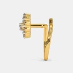 Majestic Fahari Unique Gemstone Nose Pin with Luminous Sparkle