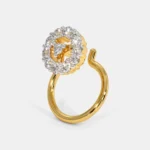 Majestic Fahari Unique Gemstone Nose Pin with Luminous Sparkle