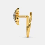 Nira Luxe 0.1 Carat Round White Solitaire Nose Pin