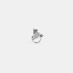 Roca Luxe 0.1 ct Round White Diamond Solitaire Nose Pin