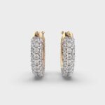 Starlight Trail Diamond Hoops – View 8