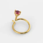 Tansy Glow 0.25 Carat Round White Diamond Solitaire Nose Pin