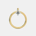 The Adonis Luxe 0.1 Carat Round White Diamond Solitaire Nose Pin