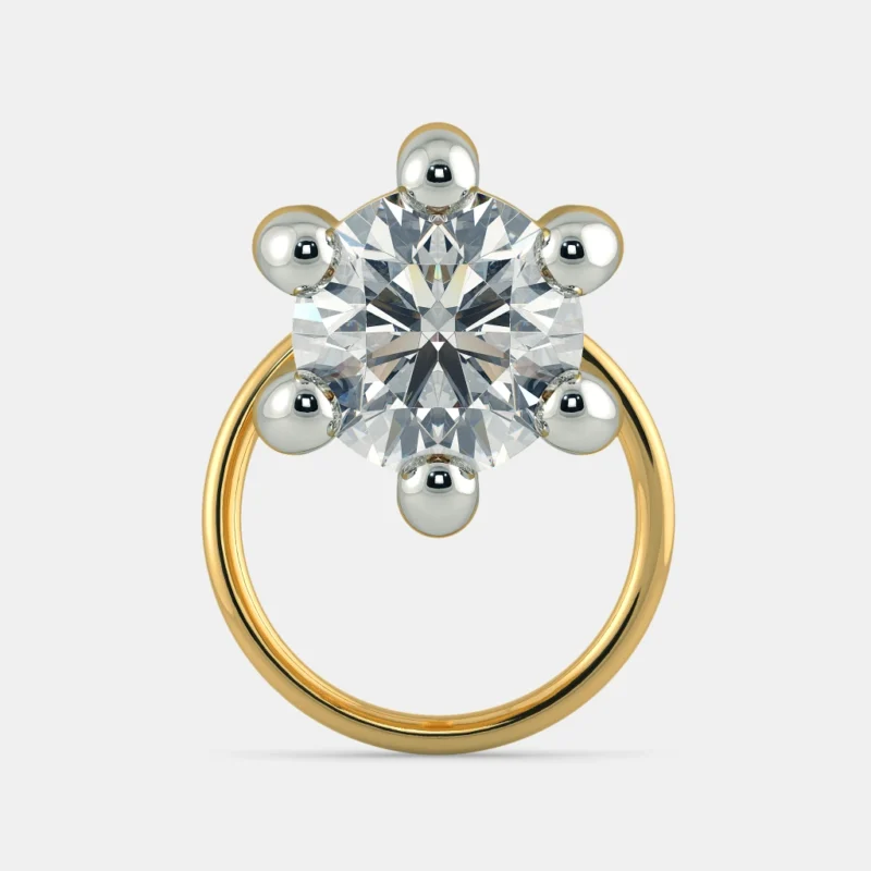 The Balsam Blossom Diamond Nose Pin Online | Primira Luxury