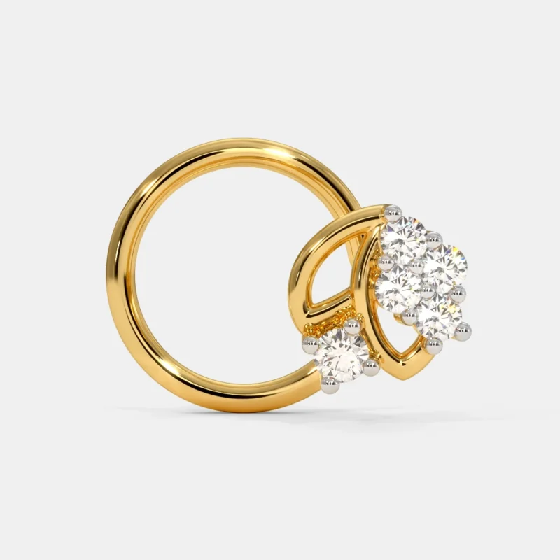 The Enchanted Aura Nose Pin Online | Primira Luxury