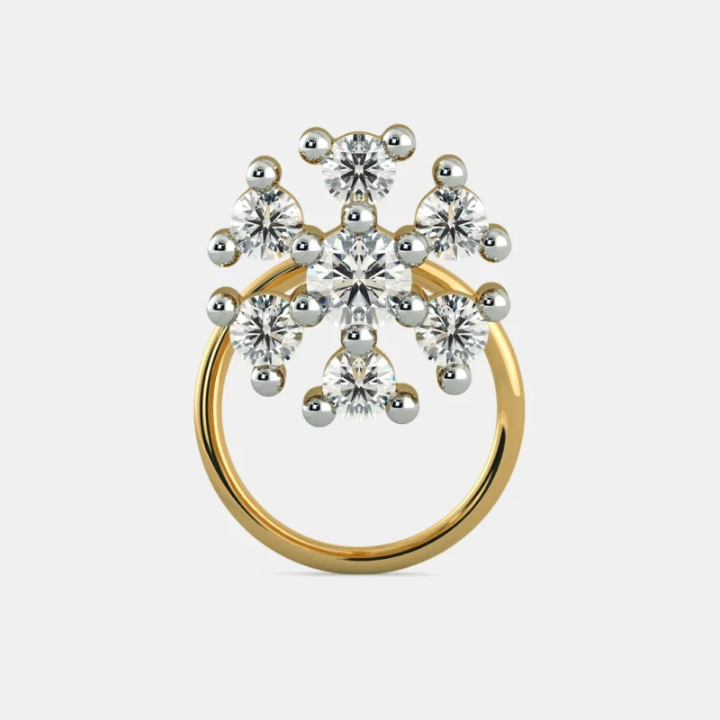 The Fleur Noctis Nose Pin Online | Primira Luxury