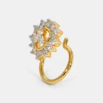 The Nova Shine 0.25 Carat Round White Diamond Nose Pin