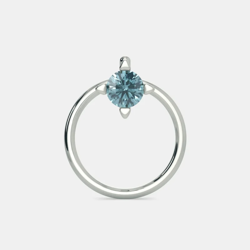 The Periwinkle Dream Diamond Nose Pin Online | Primira Luxury