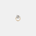 The Round Gloss 0.1 Carat Round White Diamond Nose Pin