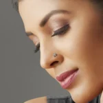 The Round Gloss 0.1 Carat Round White Diamond Nose Pin