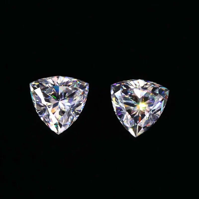 Trillion - White - Moissanite Stone – View 1