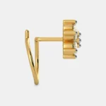 Vervain Spark 0.1 Carat Round White Diamond Solitaire Nose Pin