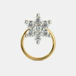 Vervain Spark 0.1 Carat Round White Diamond Solitaire Nose Pin