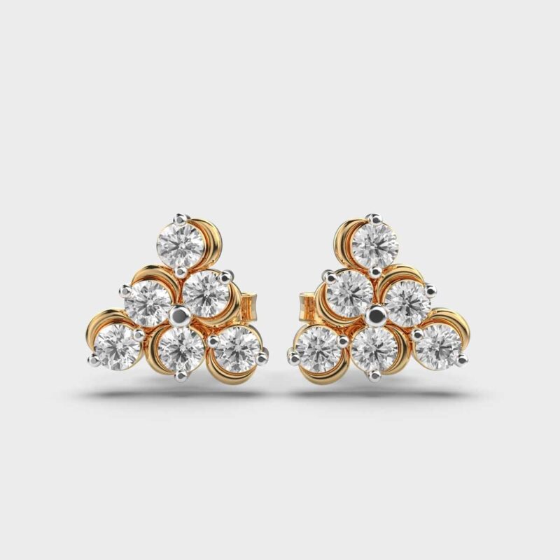 Celestial Glow Diamond Studs – View 1