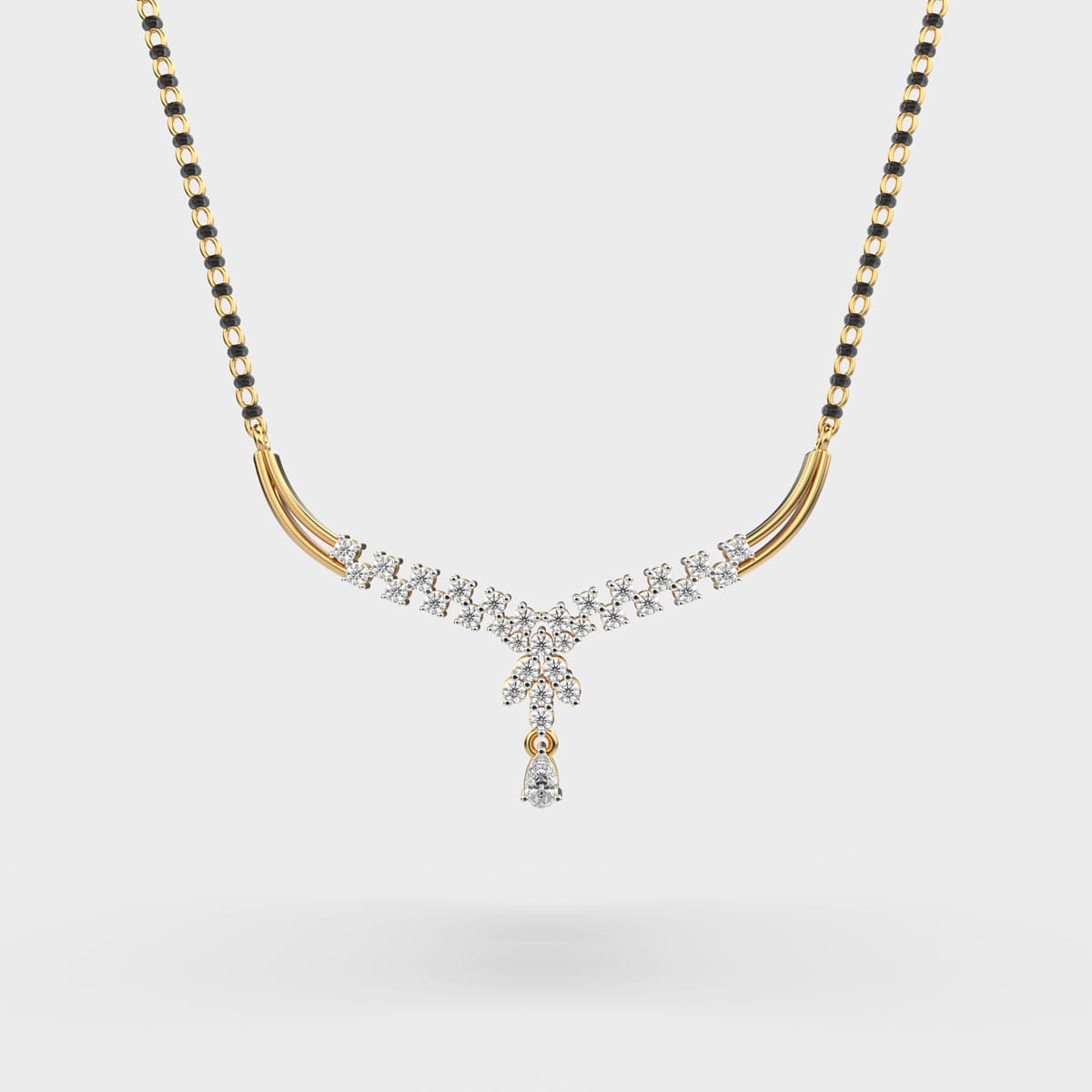 Serene Charm Diamond Mangalsutra – View 1