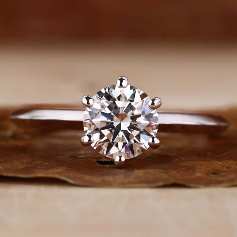 0.50 to 3.0 CT Radiance Round Diamond Ring – View 1