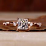 0.50 to 2.0 CT Eterna Princess Pave Ring – View 1