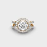 1 Carat  Halo of Grace Solitaire Ring – View 1
