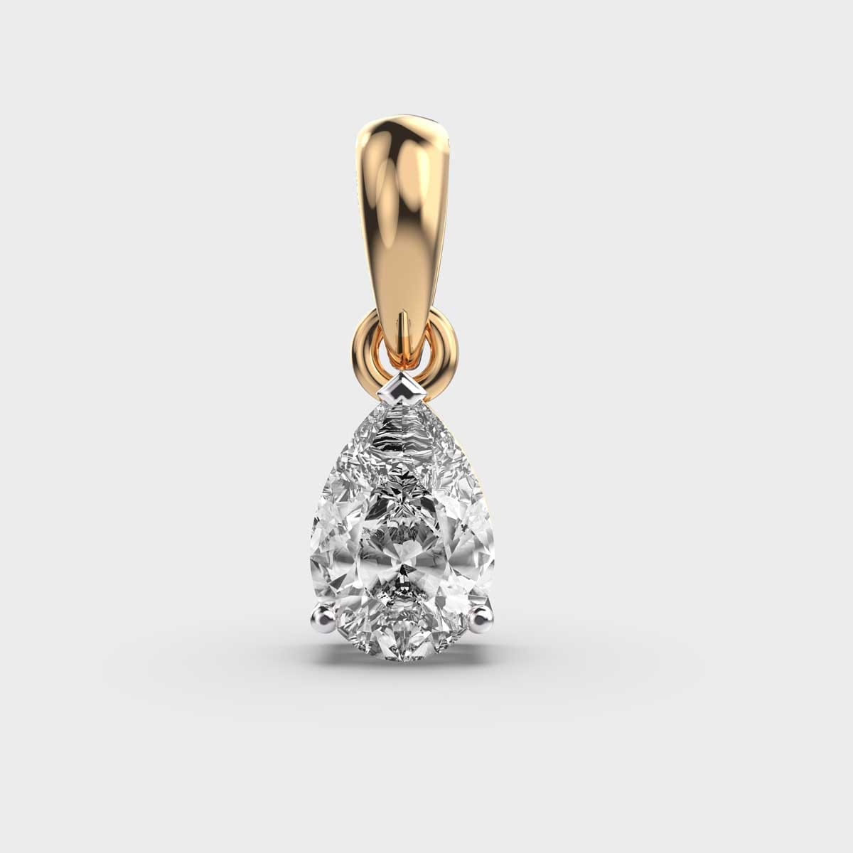 1 Carat Aurora Droplet Pendant – View 1