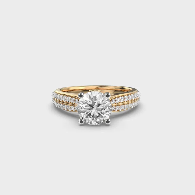 1 Carat Radiant Shimmer Solitaire Ring – View 1