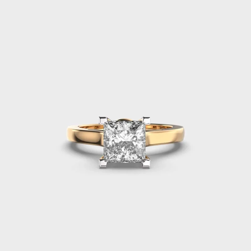 1 Carat Majestic Crown Solitaire Ring – View 1