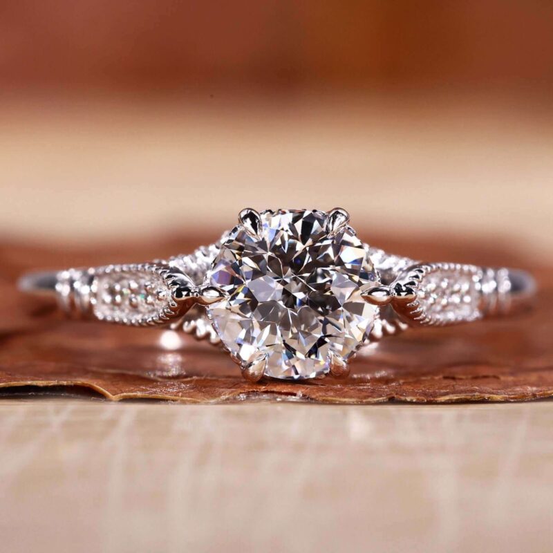 Vintage Jubilee Cut Diamond Engagement Ring – View 1