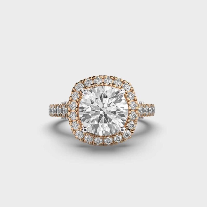 1 Carat Halo Chic Diamond Ring – View 1
