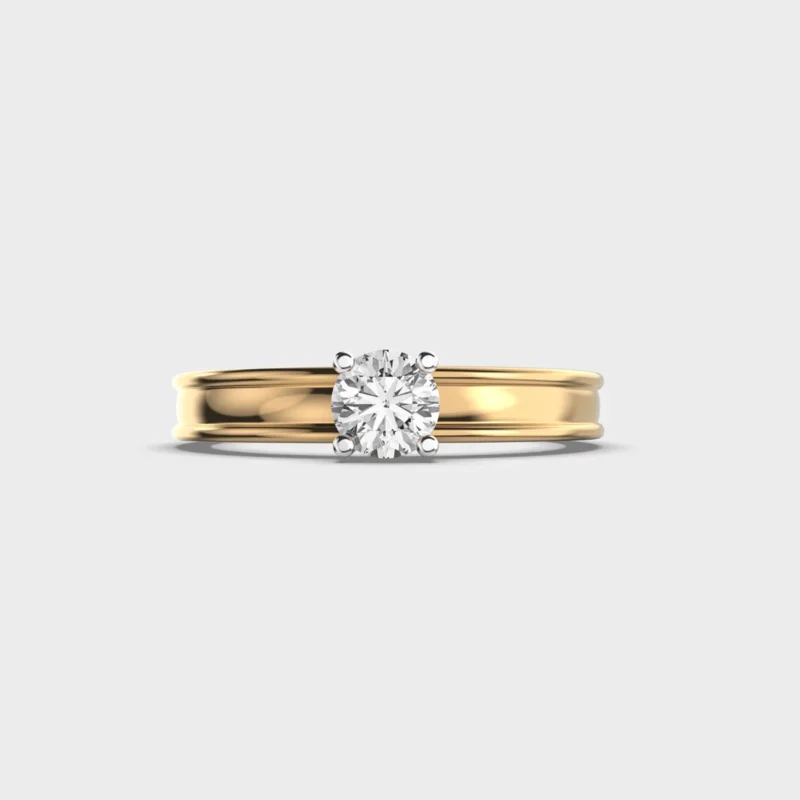 15 Cent Linear Grace Diamond Ring – View 1