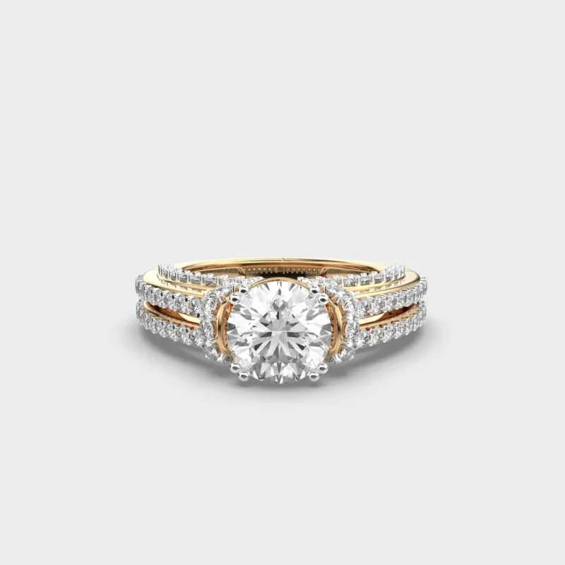 1 Carat Opulent Halo Band Ring – View 1