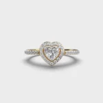 30 Cent Eternal Heart Diamond Ring – View 1