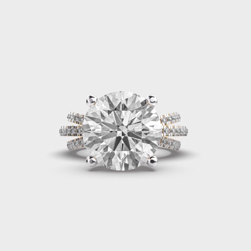 Majestic Elegance Solitaire Diamond Ring – View 1