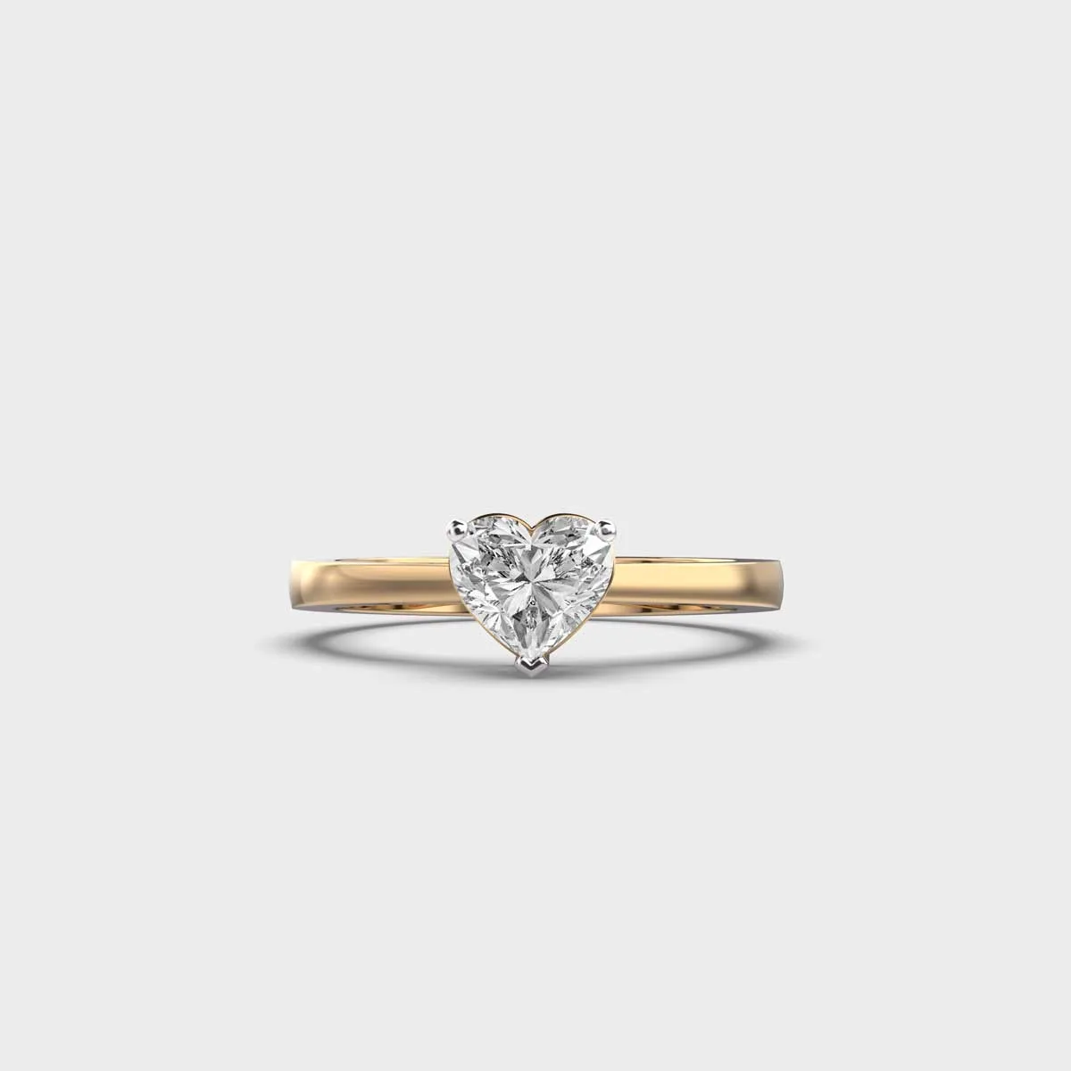 50 Cent Heartfelt Solitaire Diamond Ring – View 1