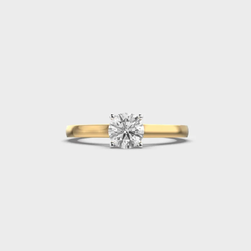 50 Cent Timeless Round Diamond Ring – View 1