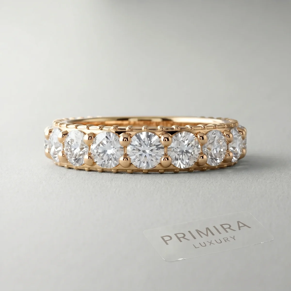rng-etr-lgd-24-dr02 (1) Radiant Circle 3 Carat Round White Diamond Eternity Band Online | Primira Luxury