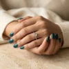 Lab Grown Diamond Round Rose Cut Aira Ring 14K Rose Gold 1.30 ctw Lab Grown Diamond Round Rose Cut Aira Ring 14K Rose Gold 1.30 ctw – View 1