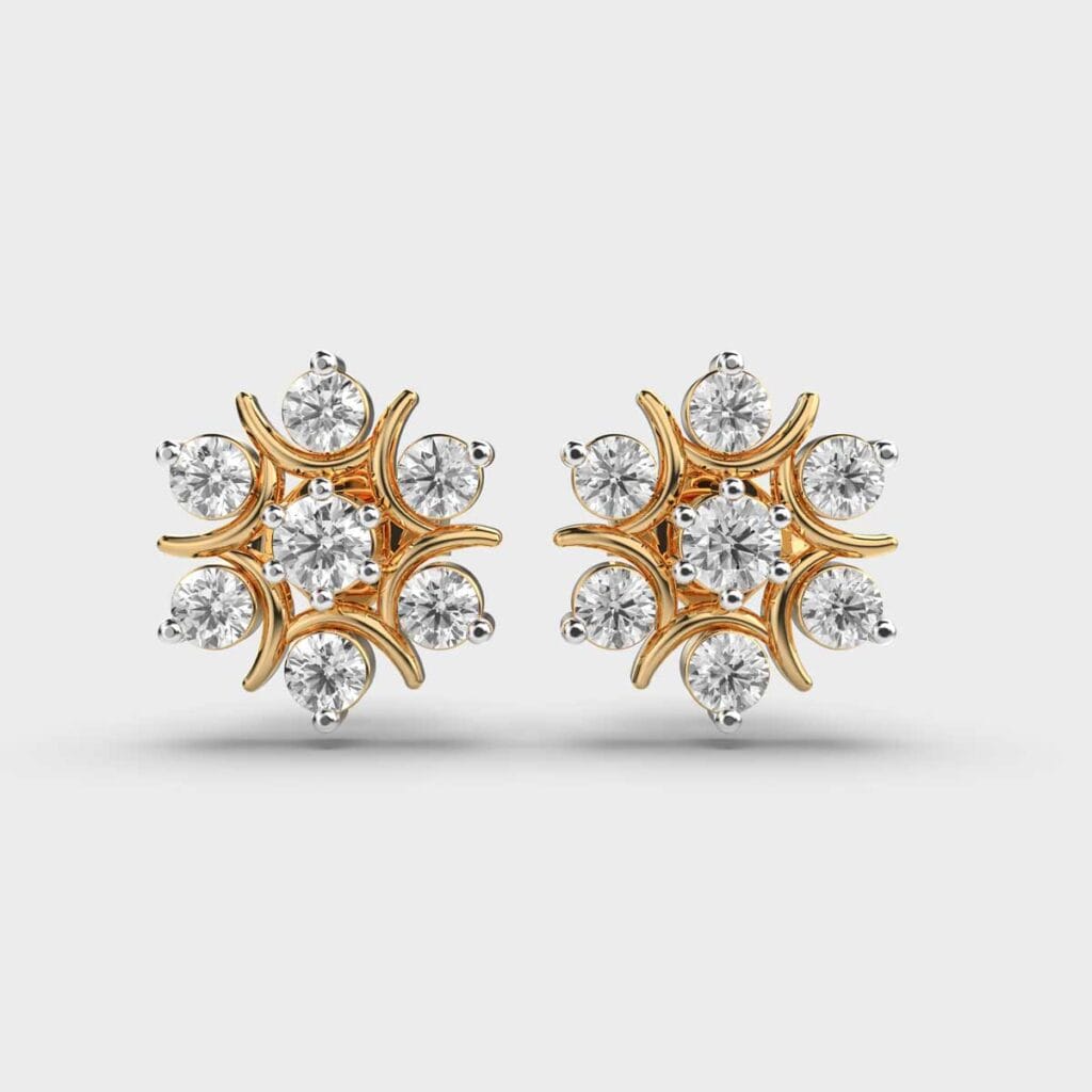 Cosmic Radiance Diamond Studs – View 1