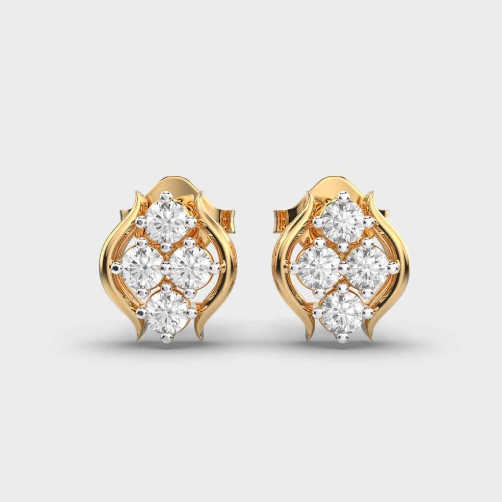 Lantern Glow Diamond Earrings – View 1